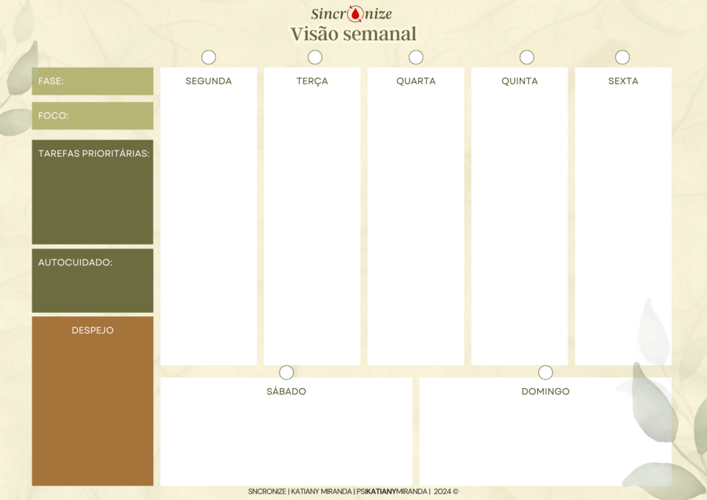 Visão Semanal 1 - Claro